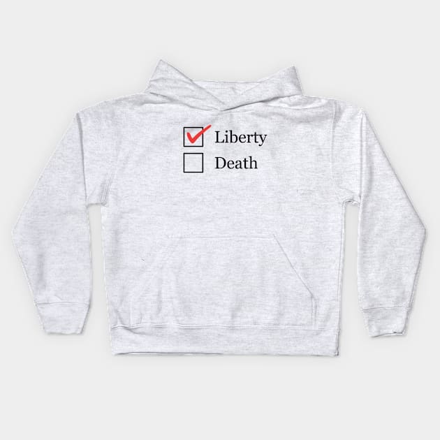 The Give Me Liberty Kids Hoodie by FranklinPrintCo